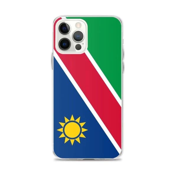 Coque iPhone - Namibia - Flag - Blød - Multifarvet - Transparent TPU Flerfärgad
