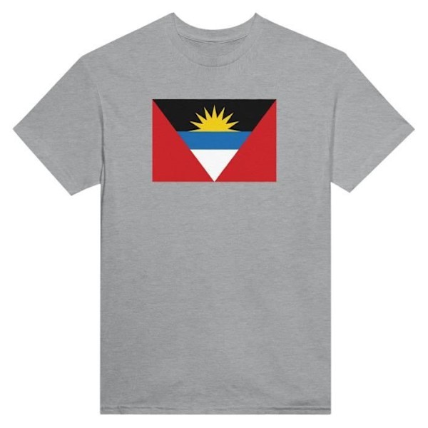 Antigua og Barbuda Flag T-shirt i grå farve Grå M