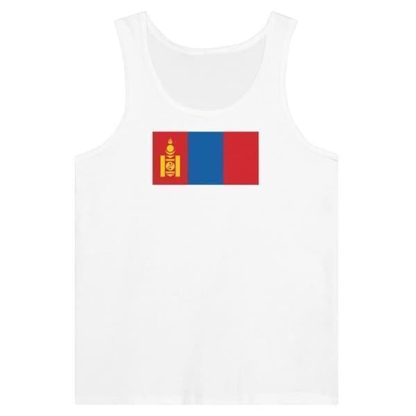 Linne - Mongoliet - Vit - 100% bomull - Åtsittande passform - Unisex Vit XL