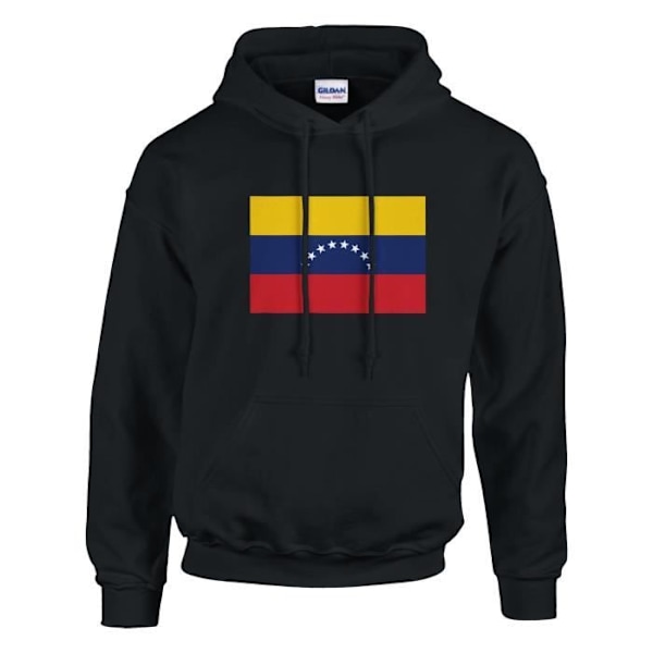 Venezuela Flag hættetrøje i sort Svart jag