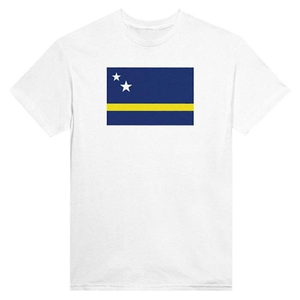 Curaçao Flag T-shirt i hvid farve Vit XL