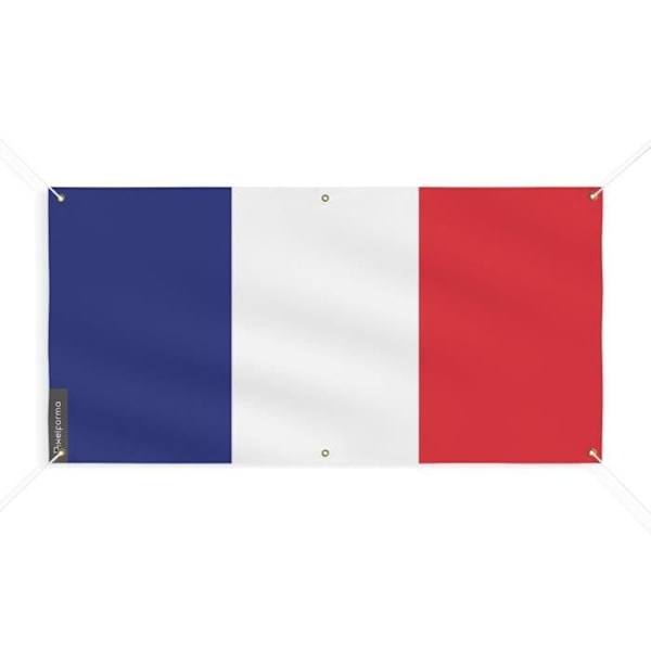 Banner Flag of France 6 Øjer 100x200cm i polyester