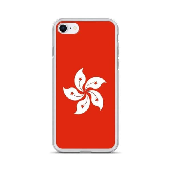 iPhone case - PIXELFORMA - iPhone 7 - Rød - Hong Kong Flag - Fuld beskyttelse Röd
