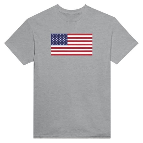 United States Flag T-shirt i grå farve Grå M