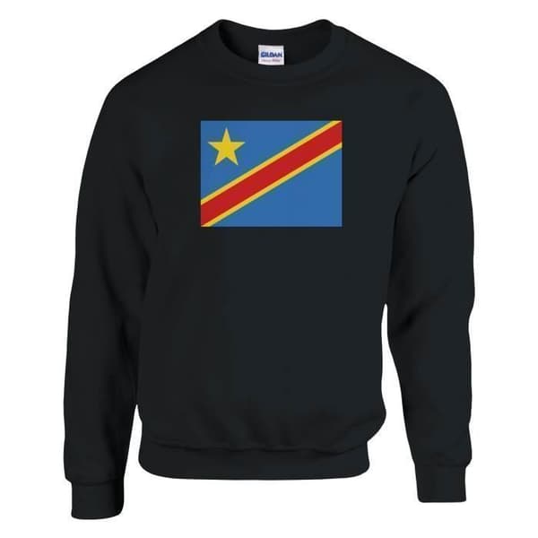 Sweatshirt - Flag RDC - Sort - 50% bomuld - 50% polyester - Lange ærmer Svart M