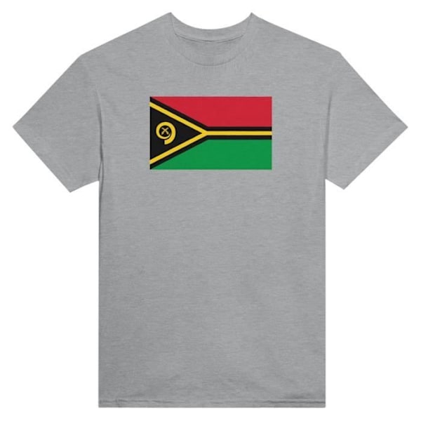 Vanuatu Flag T-shirt i grå farve Grå XL