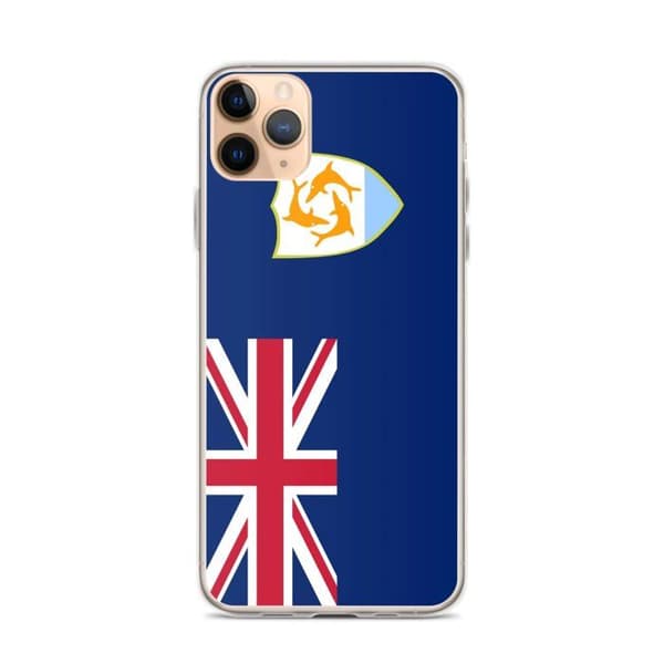 Coque telefon flag Anguilla - iPhone 11 Pro Max Flerfärgad