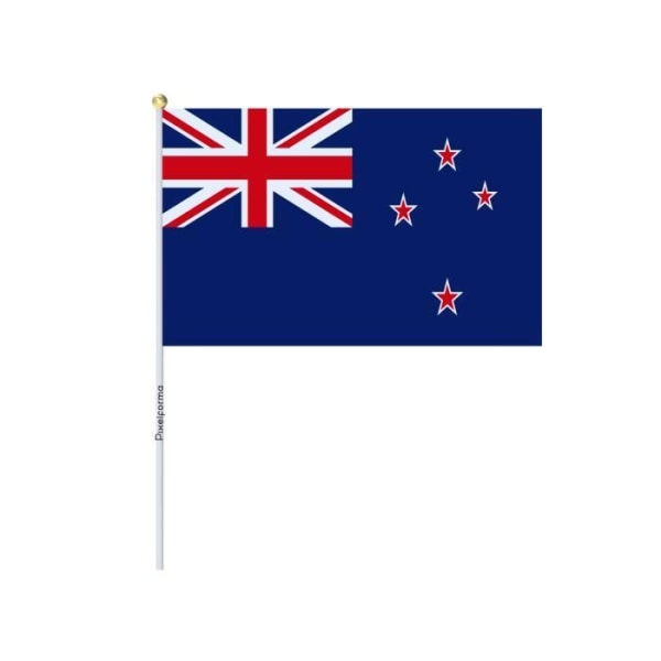 Partier Mini Flag of New Zealand 14x21cm i 50 stk