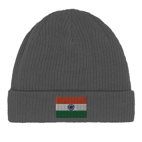 Bonnet Flag Indien i Grå Grå