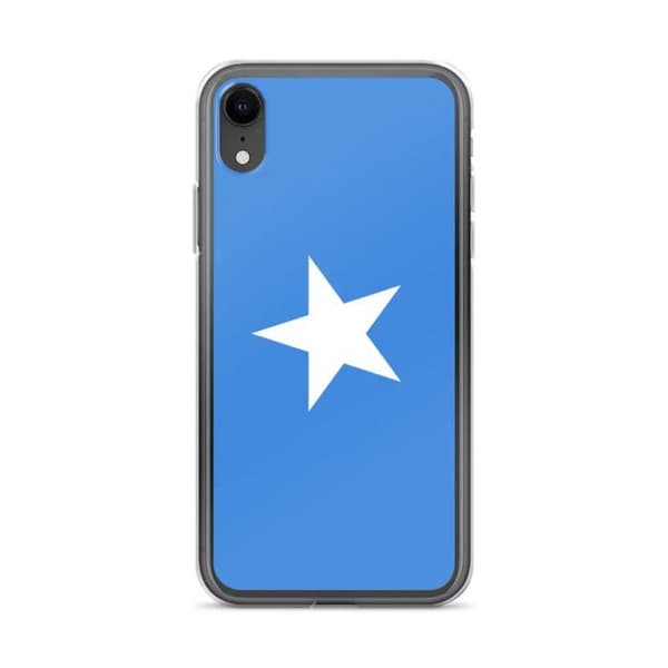 Coque iPhone XR - PIXELFORMA - Drapeau de la Somalie - Silicone mjukt - Fullständigt skydd - Blå Blå