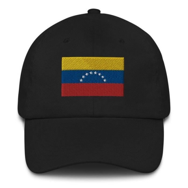 Venezuelas flagga Keps Svart