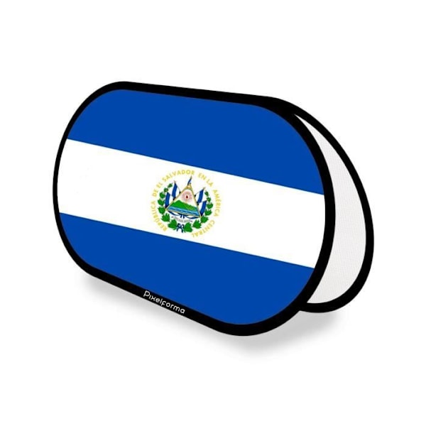 Oval reklamstöd Flagga av El Salvador i 70x120cm