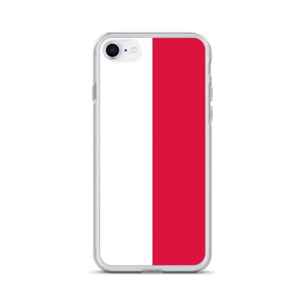 Coque - PIXELFORMA - iPhone 8 - Polens flag - Fuld beskyttelse - Blød silicone Vit