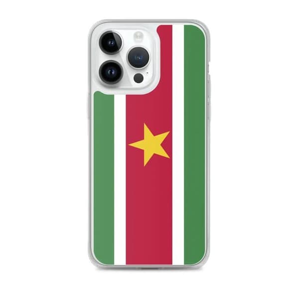 Coque Telefon Flag Suriname - iPhone 14 Pro Max Flerfärgad