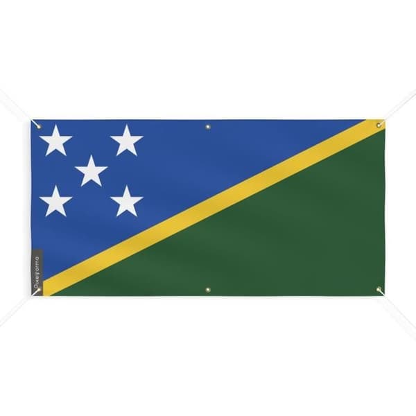 Solomon Flag Banner 6 silmukkaa 200x400cm polyesteriä