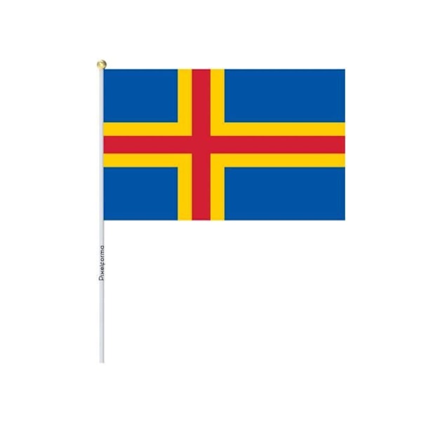 Lots Mini Flag of Åland i 30x45cm i 50 stycken