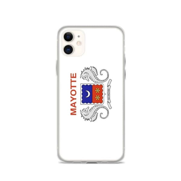 Coque til iPhone - PIXELFORMA - iPhone 11 - Mayotte Flag - Blødt silikone - Letvægt design Mayottes flagga