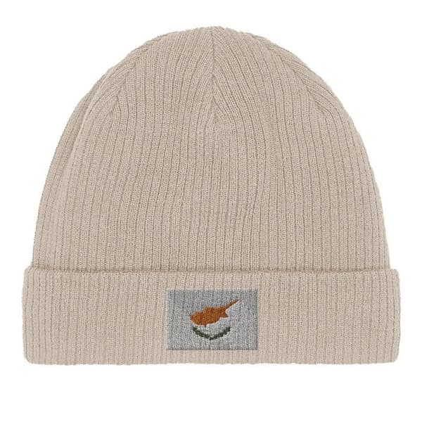 Bonnet Drapeau Cypern i Beige Beige