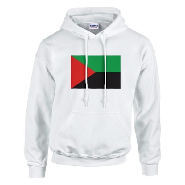 Martinique Flag Hoodie i Vit Vit M