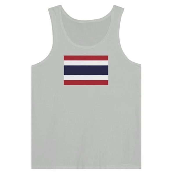 Thailand Flag Tank Top i Grå Grå jag