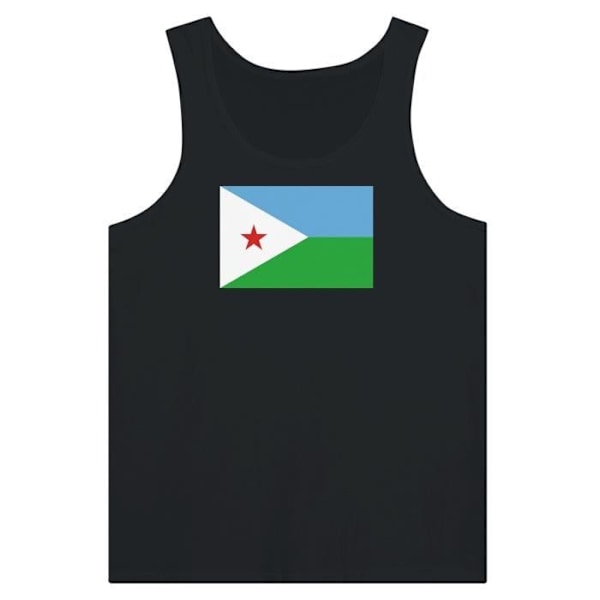 Djibouti Flag Tank Top i Sort Svart M