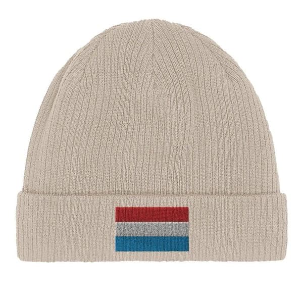 Bonnet Drapeau Luxembourg i Beige Beige