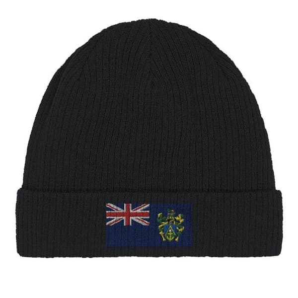 Bonnet Drapeau Pitcairnöarna i Svart Svart