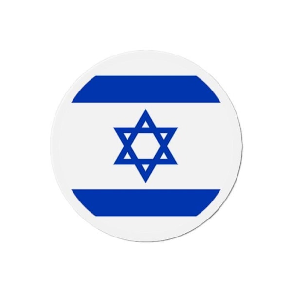 Israel flagga rund magnet 50 stycken i 8cm