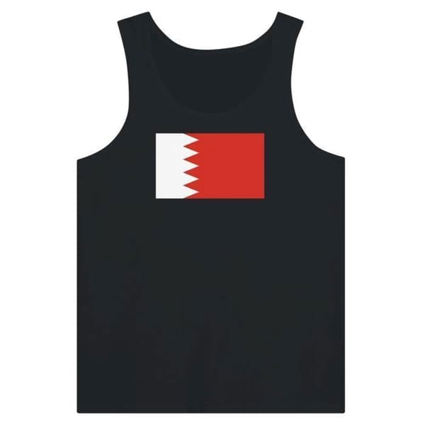 Musta Bahrain Flag -tankkitoppi Svart M