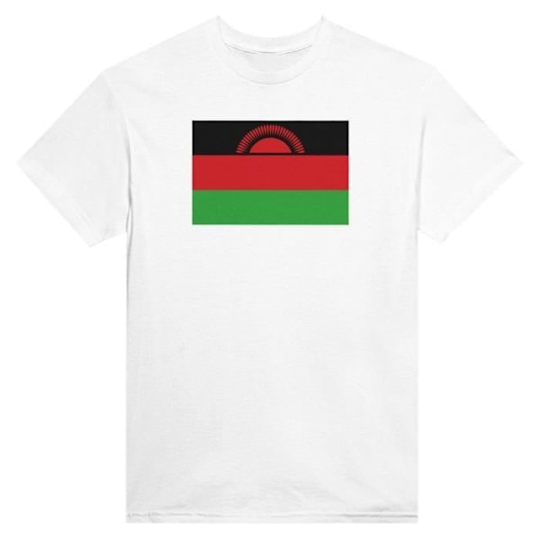 Malawi Flag T-shirt i hvid farve Vit XXXXXL