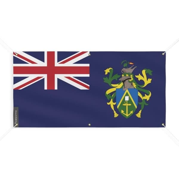 Pitcairn Islands Flag Banner 6 silmukkaa 50x100cm polyesteriä