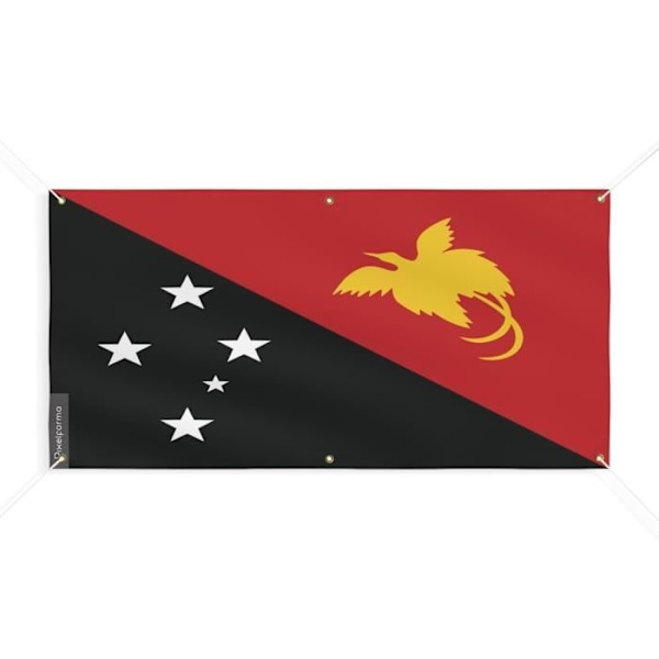 Banner Flag for Papua Ny Guinea 6 øjer 200x400 cm i polyester