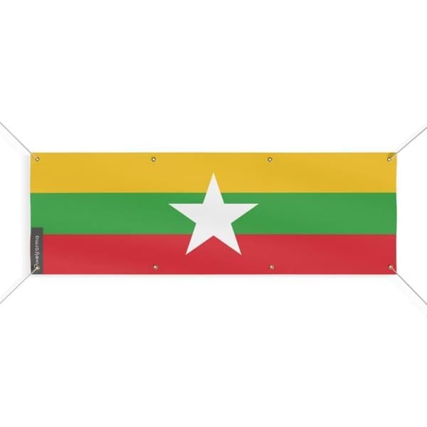 Burman lippubanneri 8 silmukkaa 180x540 cm