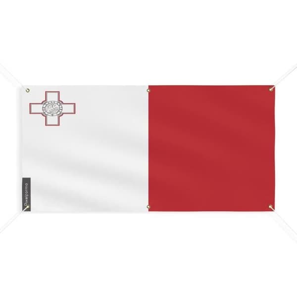 Maltan lippu 6 silmukkaa 40x80cm polyesteriä