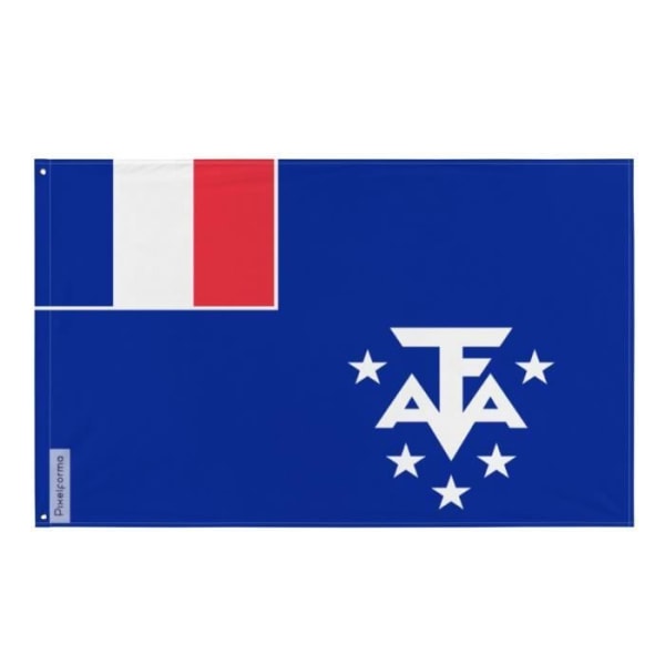 Fransk Antarktis flag 120x180cm i polyester