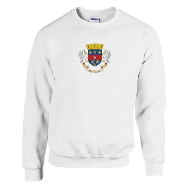 Hellepaita - PIXELFORMA - Saint-Barthélemy-lippu - Pitkähiha - Valkoinen - Unisex Vit S