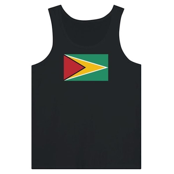 Guyana Flag Tank Top i Sort Svart jag