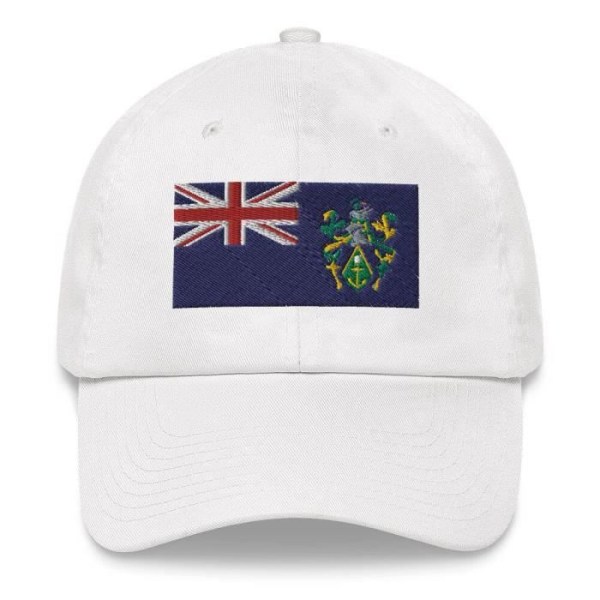 Pitcairn Islands Flag Cap Hvid