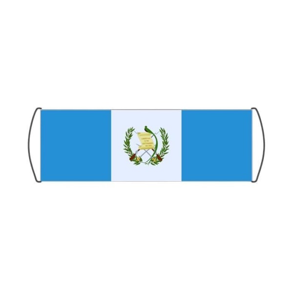 Rullande banderoll Guatemalas flagga i 24x70 cm