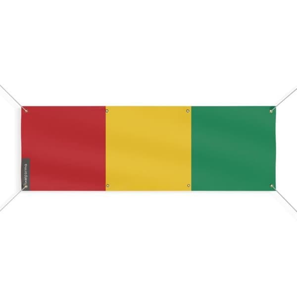 Guinea Flag Banner 8 Øjer 80x240 cm
