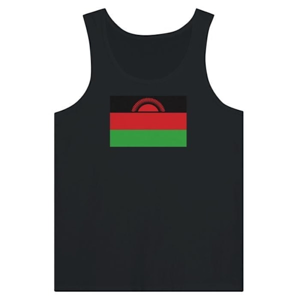 Malawi Flag Toppi mustana Svart S