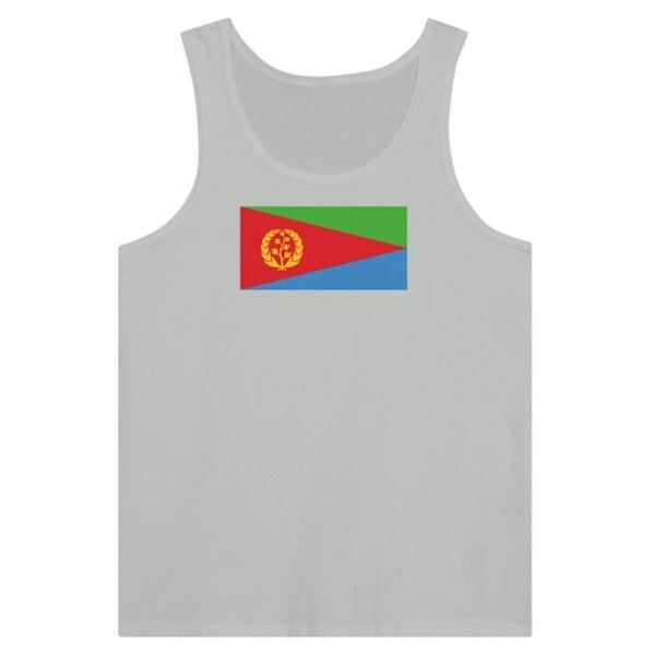 Eritrea Flag Tank Top harmaa Grå S