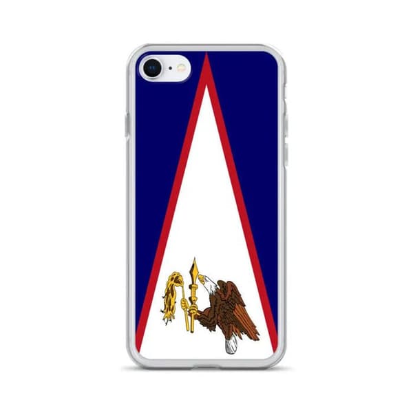 Coque iPhone - Flag Samoa Amerikanske - iPhone 6S Plus - Blød - Multifarvet - Lodret Flerfärgad