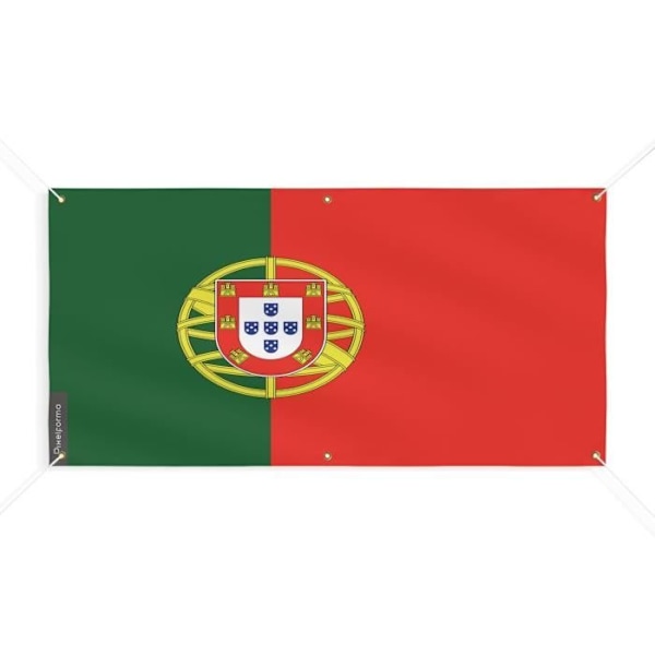 Banner Flag of Portugal 6 Øjer 120x240cm i polyester