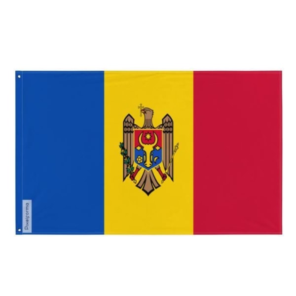 Moldovan lippu 120x180cm polyesteriä