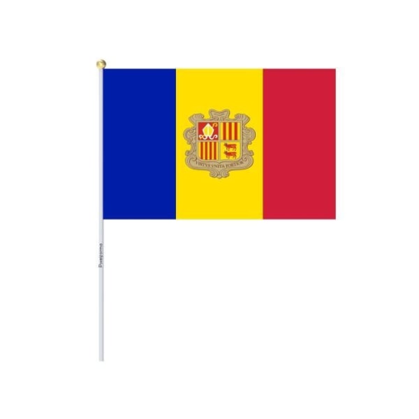 Mini Flag of Andorra 14x21cm i polyester