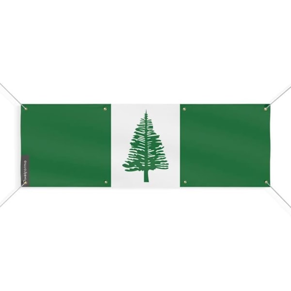 Banner Flag of Norfolk Island 8 öljetter 50x150 cm