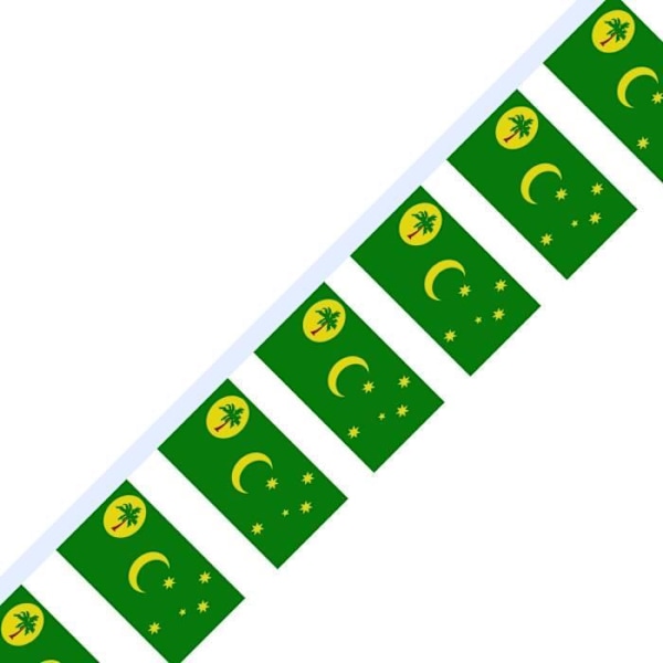 Cocos Islands Flagguirlande i 20 stykker 14x21cm