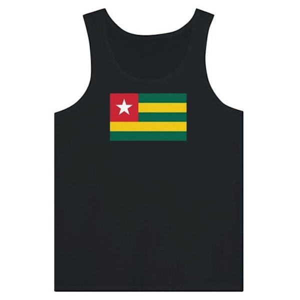 Musta Togo Flag Tank Top Svart M