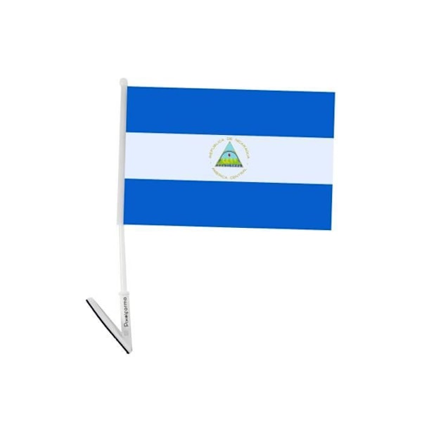 Klæbende flag Nicaragua 1 stk 14x21cm